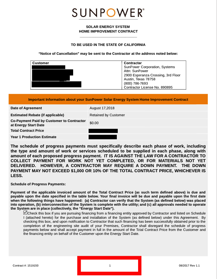 SunPower Rebate Form